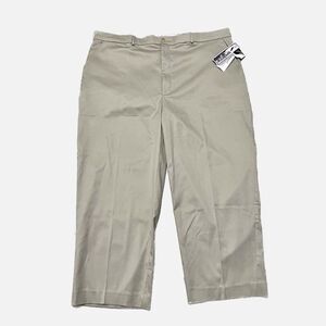 Sportif USA Beige Trinidad Flat Front Pants Size 46 X 27 NWT